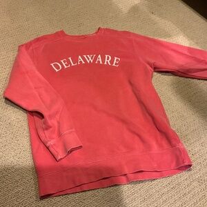 Comfort color pink Delaware sweatshirt size S